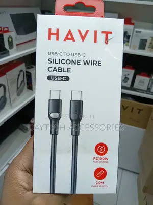 Havit 2m USB-C to USB-C 100W Power Delivery (PD) Fast Charging.