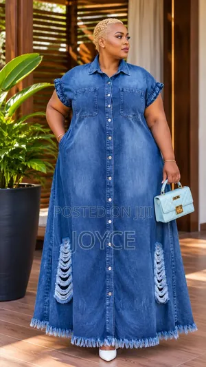 Short Sleeved Denim Dress