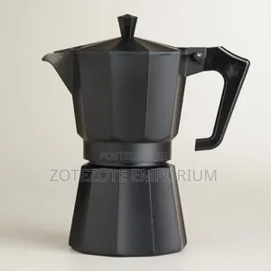 Black Moka Pot Coffee Maker