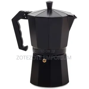 Black Moka Pot Coffee Maker