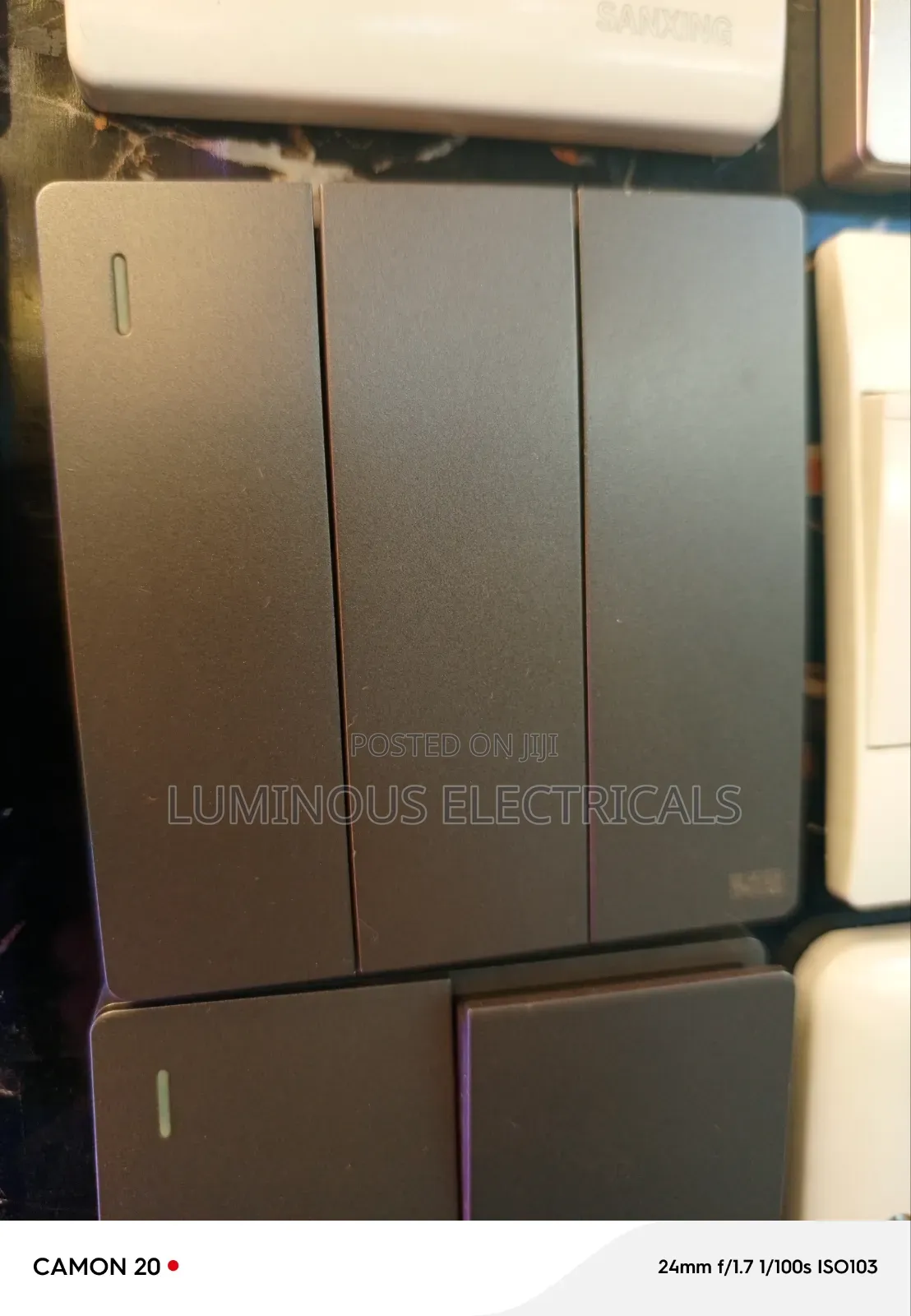 Imara 3-Gang 1-Way Modern Light Switch