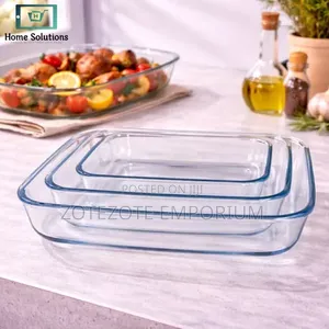 3pcs Glass Oven Baking Oven Trays
