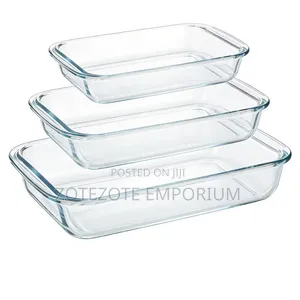 3pcs Glass Oven Baking Oven Trays