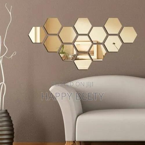 Hexagonal Shape Acrylic Mirrors
(12pcs) - main view