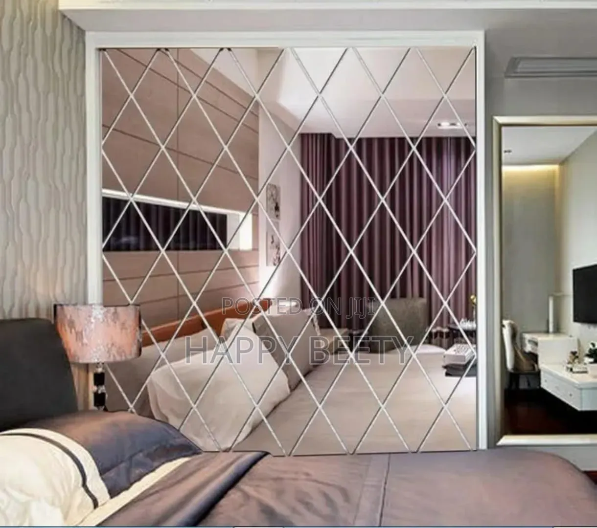 Diamond Shape Aclyric Mirror