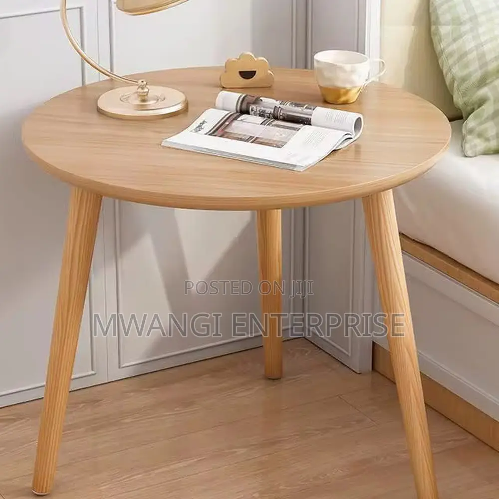Minimalist Nordic Coffee Side Table 50x50cm Single Layer - Brown