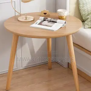 Minimalist Nordic Coffee Side Table 50x50cm Single Layer - Brown