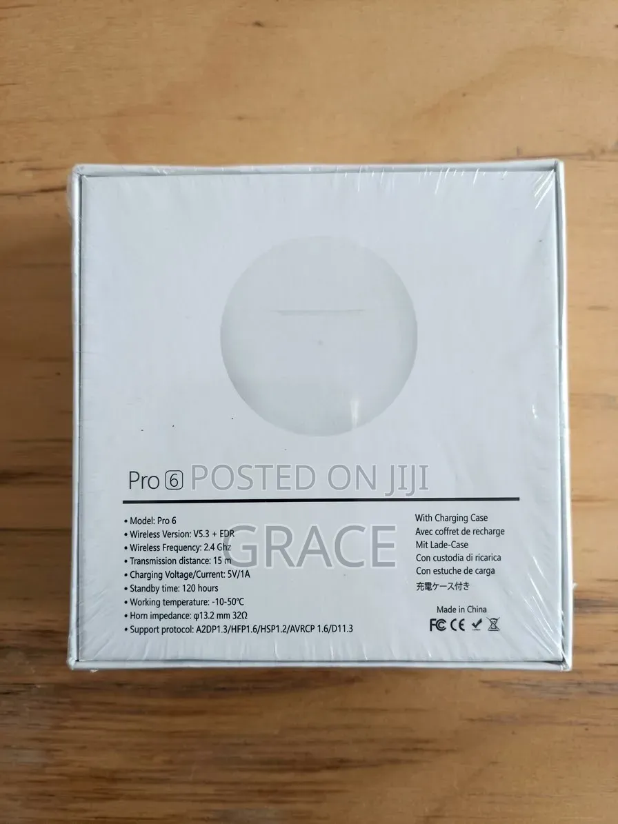 Pro 6 TWS Wireless Earbuds. Not Apple Product