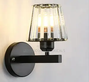 Luxury Cone-Shaped Crystal Wall Lamp for Bedroom & Living Room