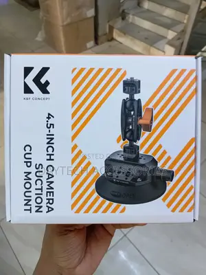 K&F Concept 4.5-Inch Camera Suction Cup Mount - Black