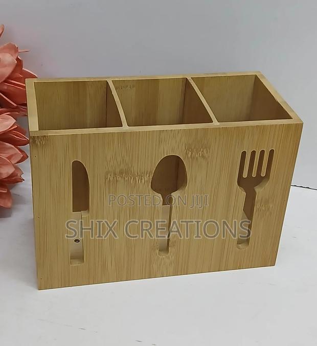 3 Compartment Cutlery Kitchen Counter Top Holder