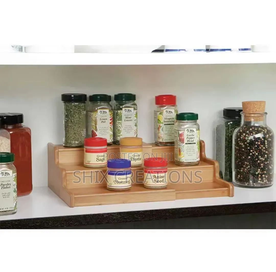 3 Tier Expandable Storage Spice Kitchen Rack