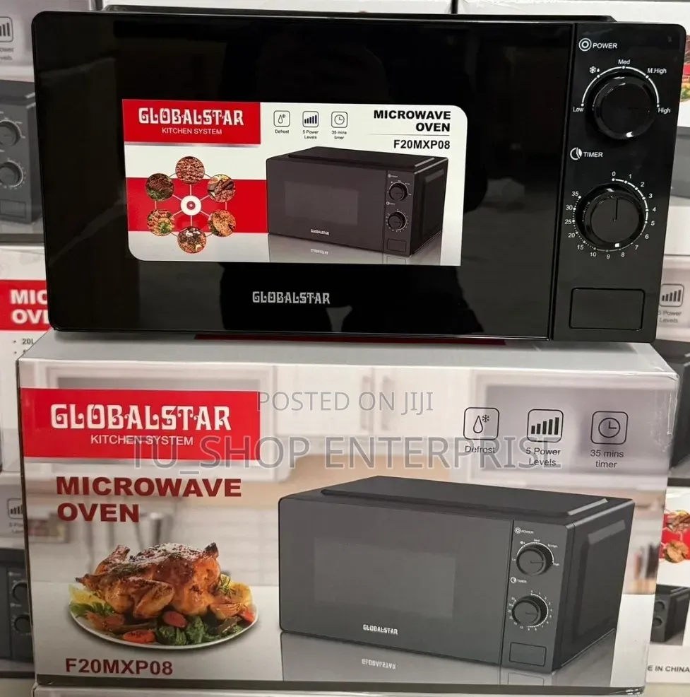 20 Litres Silver Globalstar Manual Microwave at 