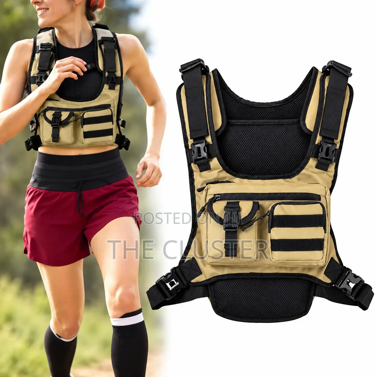 Chest Rig Bag Multifunction Zipper Chest Backpack/ Walking Hiking