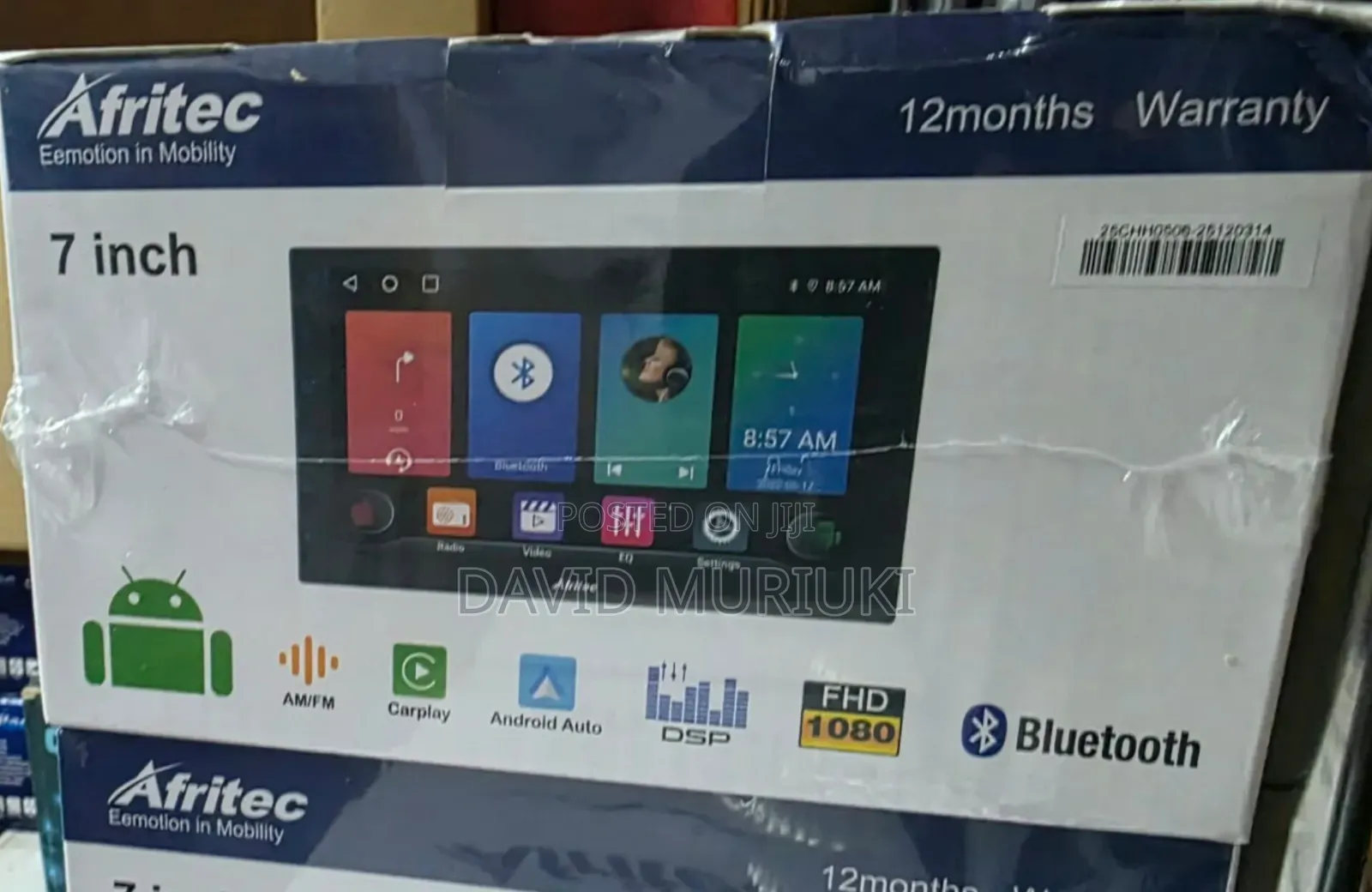 Afritec 7-Inch Bluetooth Car Stereo System