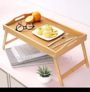 Foldable Wooden Bamboo Bed Tray