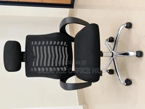 Black Mesh Headrest Chair