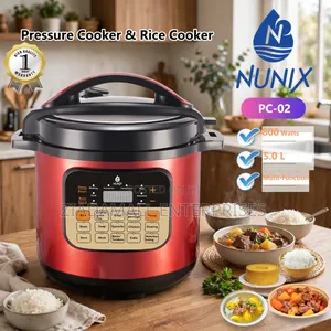 Nunix PC-02 Pressure Cooker 5L - Electric - 800W - Rice Cooker - New