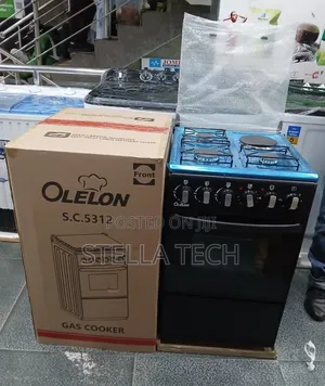 Olelon S.C.5312 Black Standing Cooker (Size 50×55 Cm),