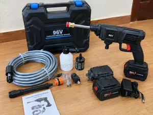 96V Cordless Electric Pressure Washer With Accessories