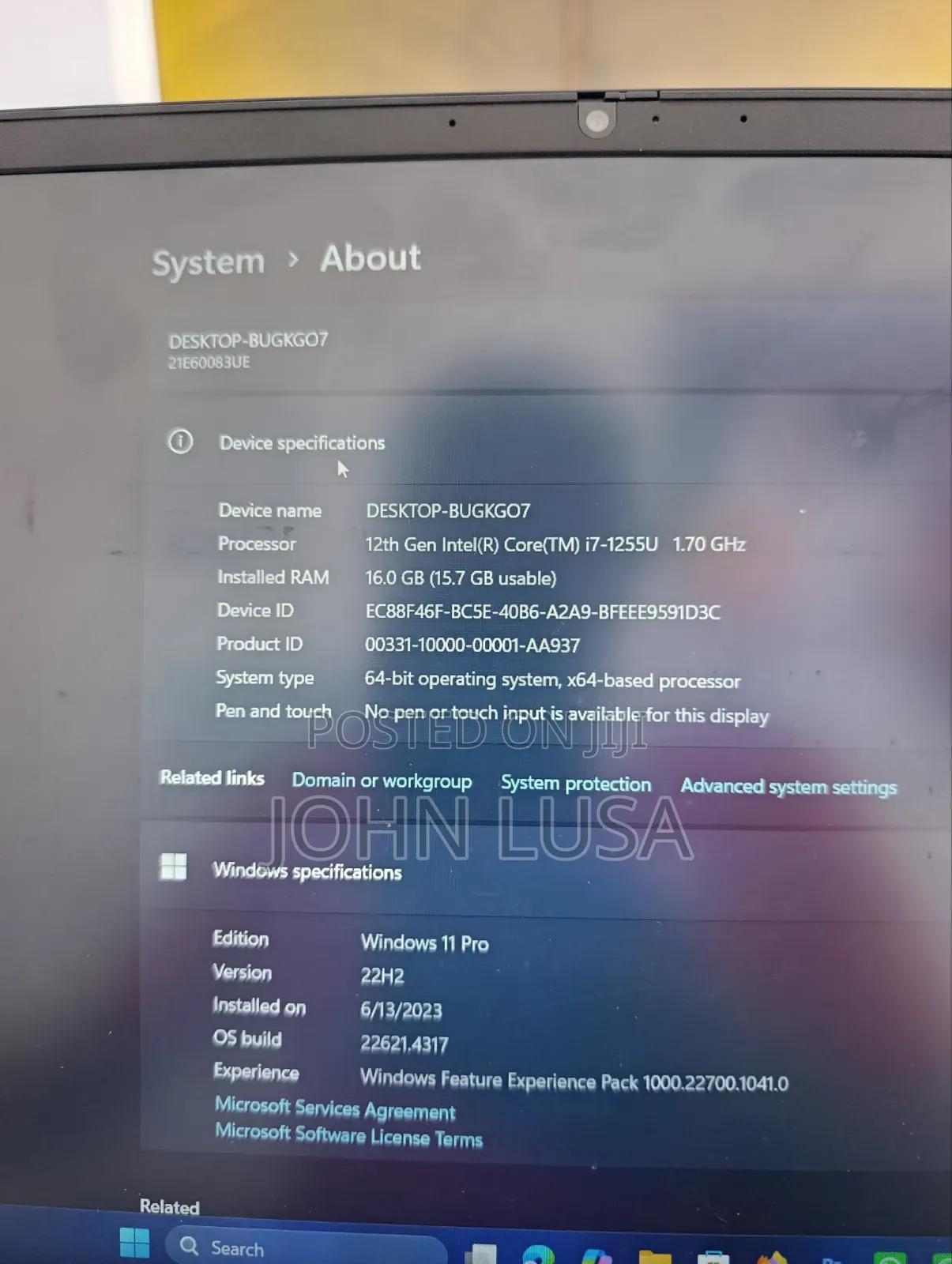 Laptop Advent 16GB Intel Core i5 SSD 500GB