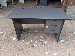 Modern 1.2m Grey Office Desk With 3 Drawers & Lock