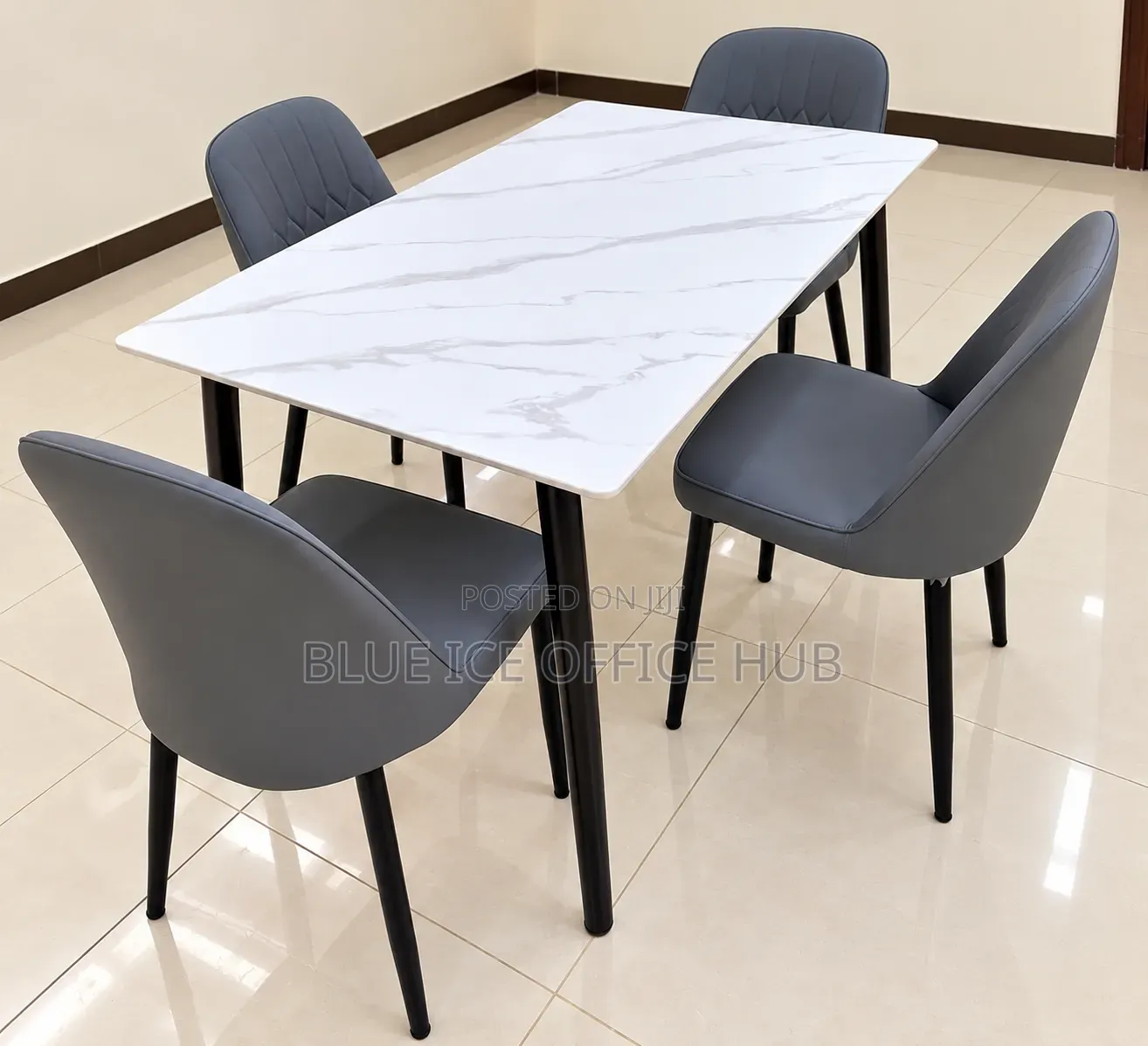 Marble Dining Table and Chairs