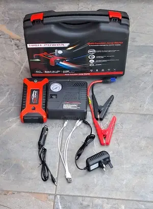 Portable 12V Car Battery Jump Starter With Heavy Duty Booster Cables