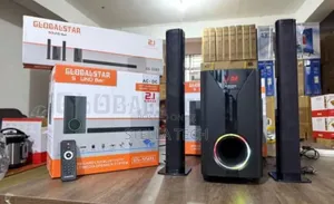 Globalstar 2.1-Channel Soundbar / Tall Boy Subwoofer System