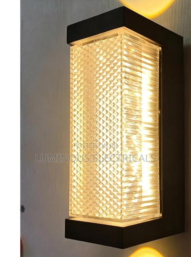 Luxury Rectangular Crystal Wall Sconce Modern Black LED Bracket Light - main view