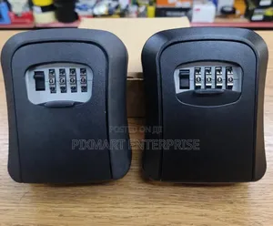 Metallic Key Lock Box With 4-Digit Combination Password