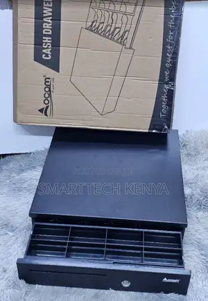 AOCOM Electronic Metal POS Cash Drawer for Heavy-Duty Cash Storage