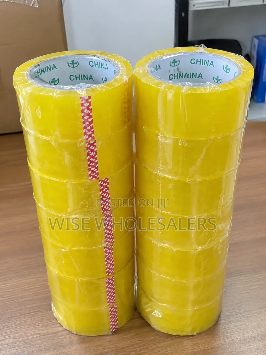 Yellow Transparent Packing Tape Rolls
