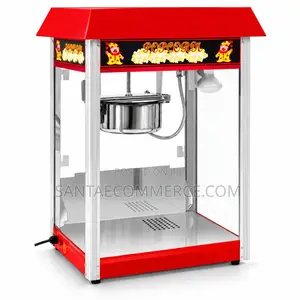 Commercial Countertop Popcorn Machine With Red Roof