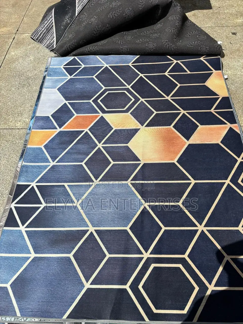 Modern Geometric 3D Floor Rug, 5×8 Ft