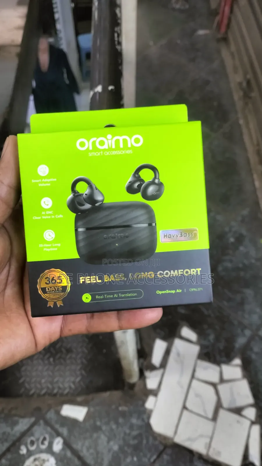 Oraimo Open Snap Air Bluetooth Clip on Earpods