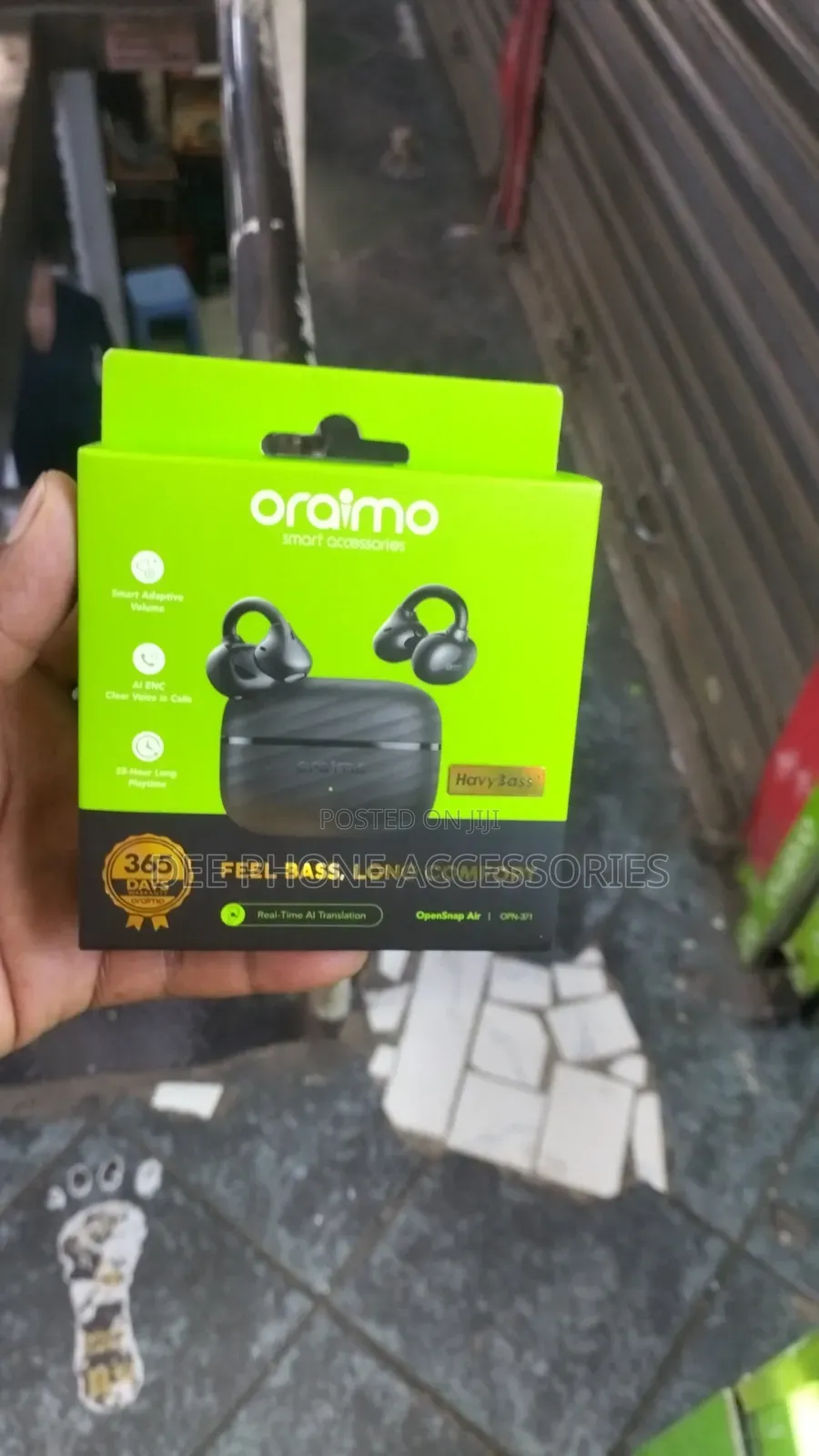 Oraimo Open Snap Air Bluetooth Clip on Earpods
