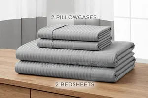 Premium Bedsheets - 6 by 6 Stripped ( 2pillowcases,2 Bedsheets