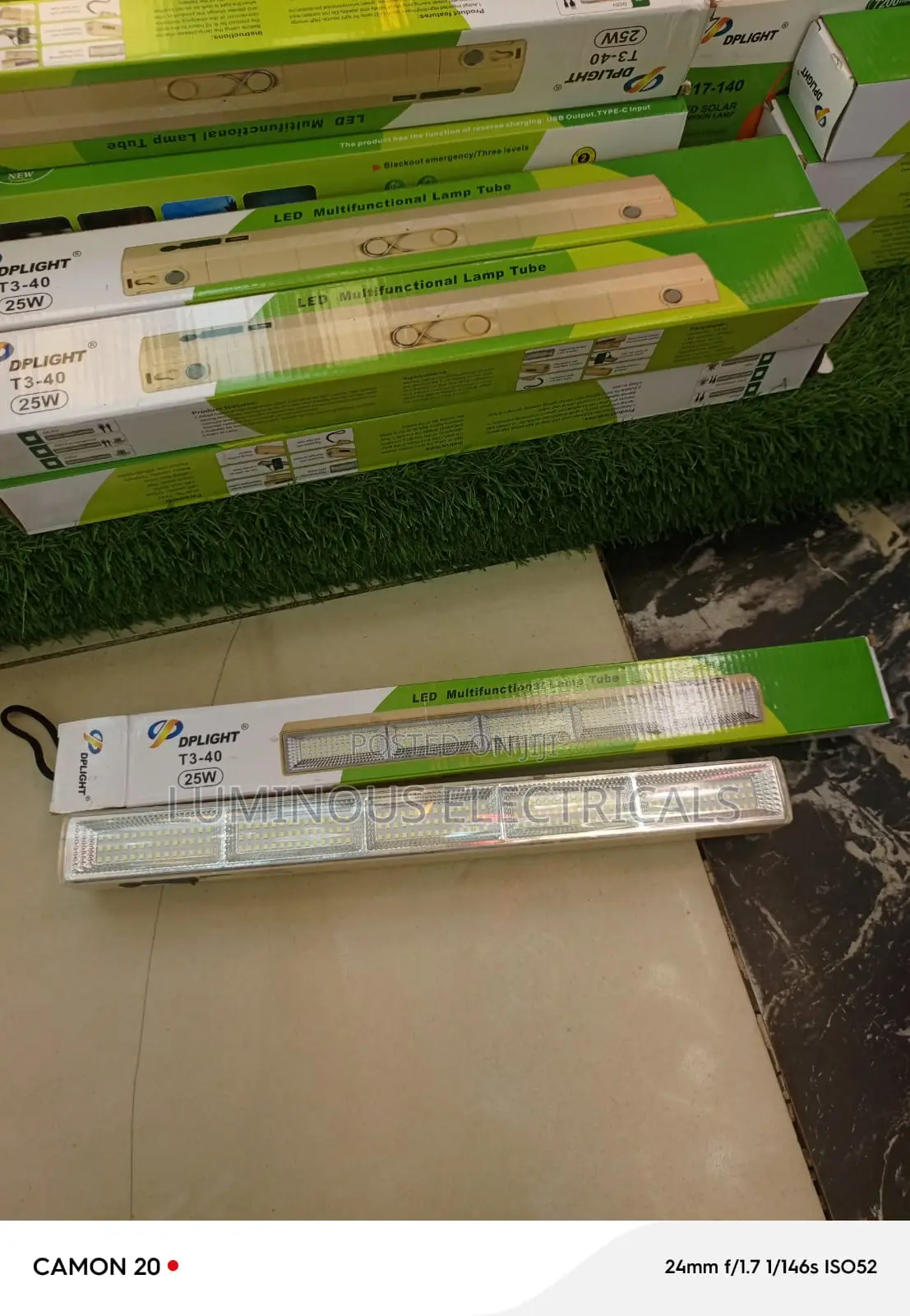 DPLIGHT T3-40 25W Rechargeable LED Multifunctional Lamp Tube