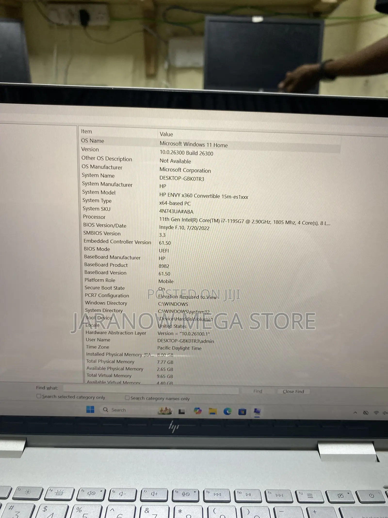 Laptop HP Envy x360 8GB Intel Core i7 SSD 256GB
