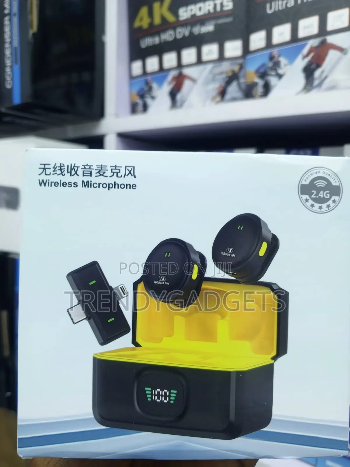 Q9 Type C Wireless Microphone With Dual Mics and Charging Case
