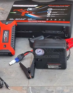 Multi-Purpose Car Battery Booster With Tyre Inflator and USB Charging