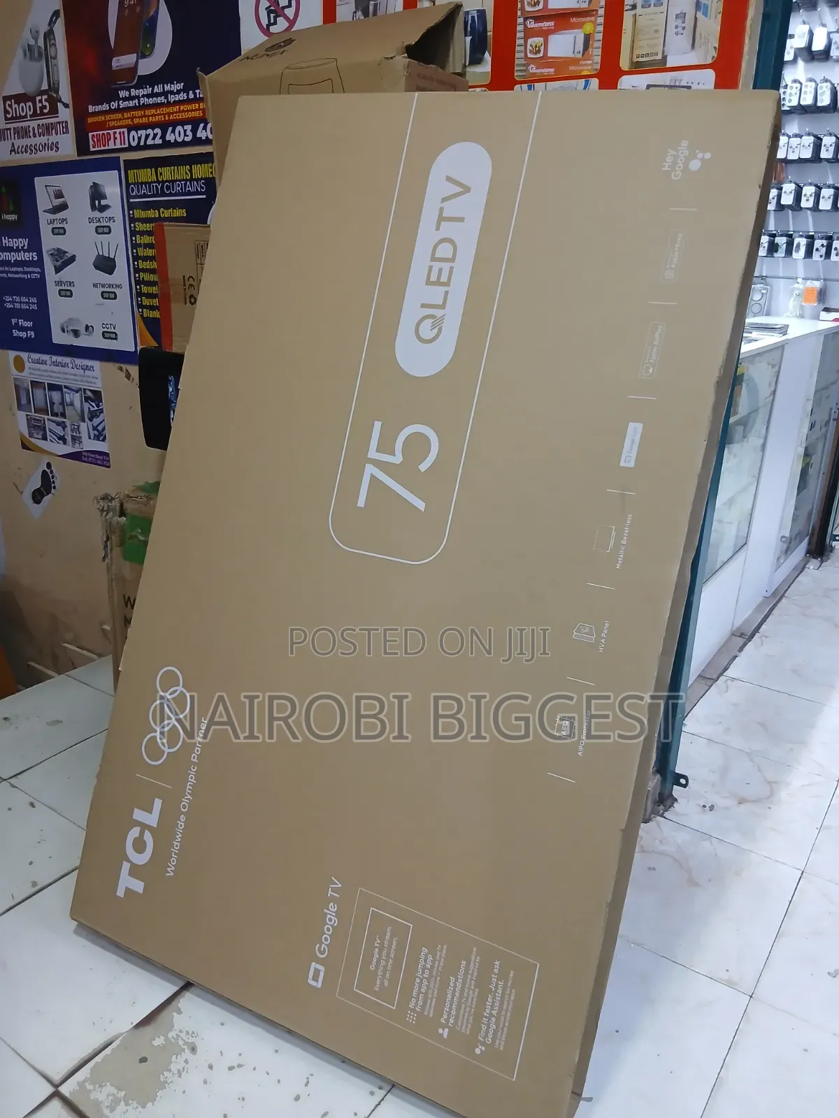 TCL 75" Qled Google 4K Smart Frameless Television