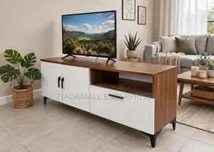 Brisbane TV Stand 4ft - Modern - White - Wood - New
