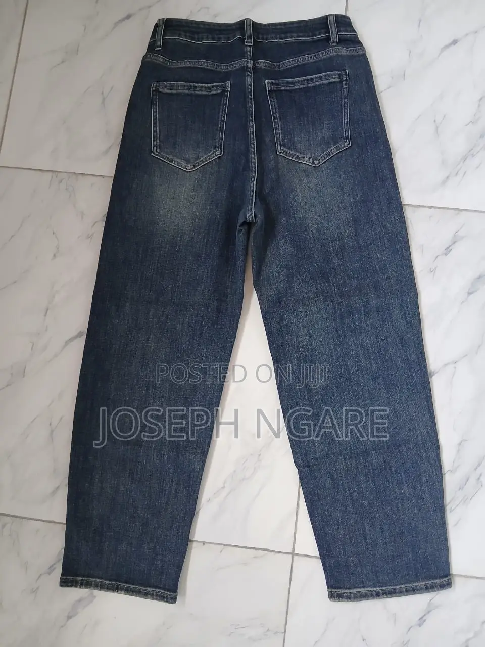 Thrifted Women’s Flared Denim Jeans – Stretchy, W35, H44/46, L40