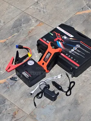 Car Battery Booster With Air Pump and Pressure Gauge