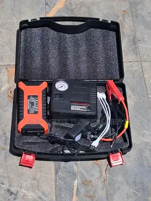 Car Jump Starter Set With Battery Clamps and Charger