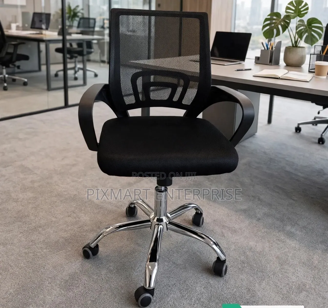 Executive Secretariat Office Chair Without Headrest for Workspaces