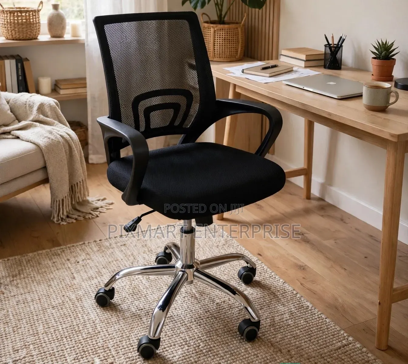 Executive Secretariat Office Chair Without Headrest for Workspaces