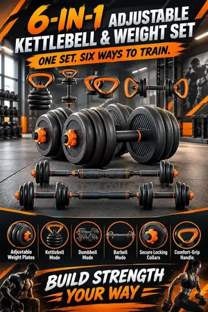 *6in1 Adjustable Kettle Bell Weights*